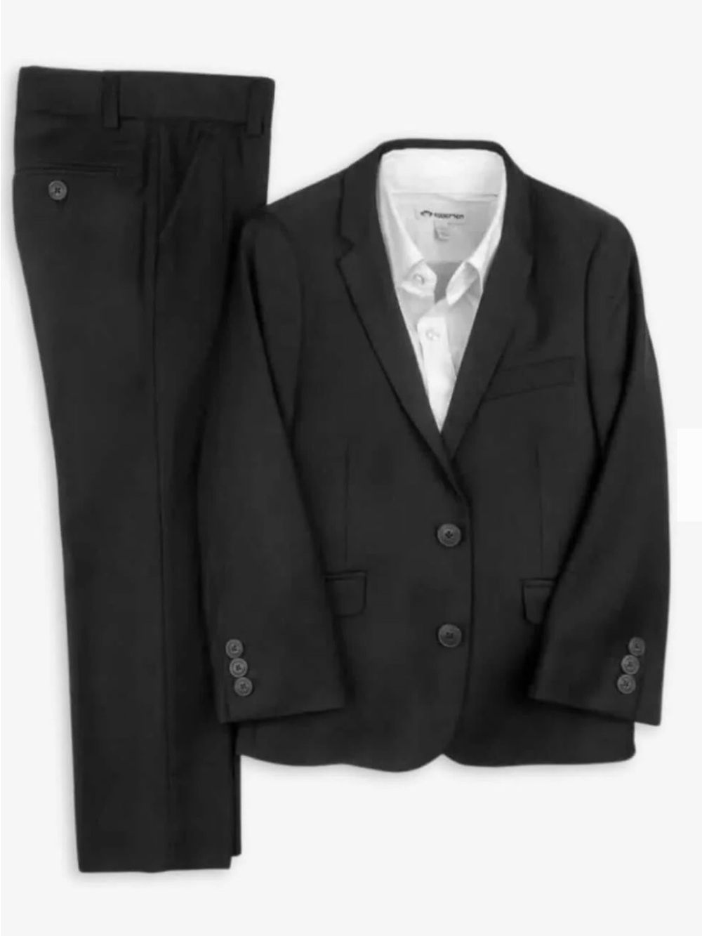 Appaman Black and White Boys' Tailored Jacket Label Detail